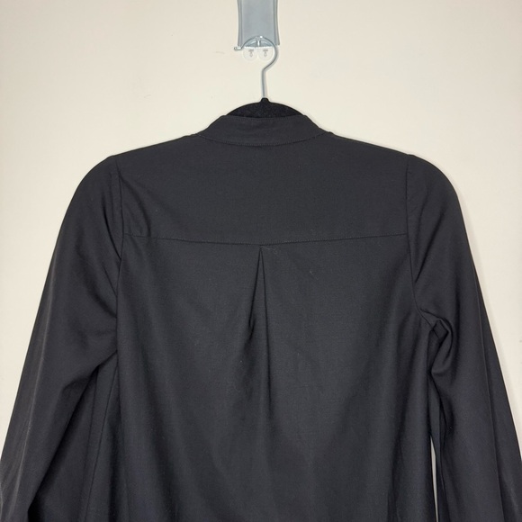 CLUB MONACO Wool Black Professional Business Career Wear Shift Shirt Dress - Picture 10 of 12